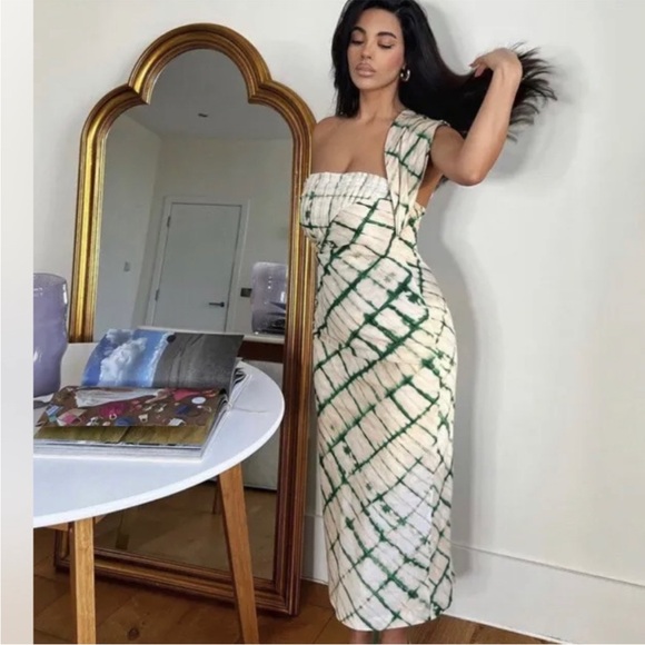 ZARA PRINTED MIDI DRESS - Picture 5 of 15